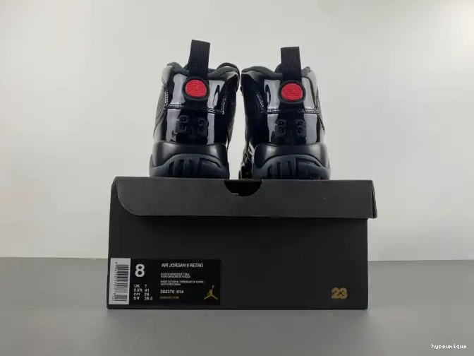 HYPE Bred 302370-014 Patent Jordan Air 9 Retro 0613